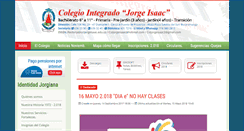 Desktop Screenshot of coljorgeisaac.edu.co