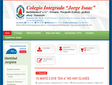 Tablet Screenshot of coljorgeisaac.edu.co